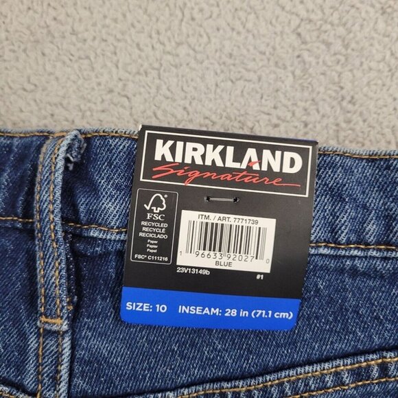 NEW Kirkland Signature Womens 10 High-Rise Straight Fit Jeans - Picture 6 of 7